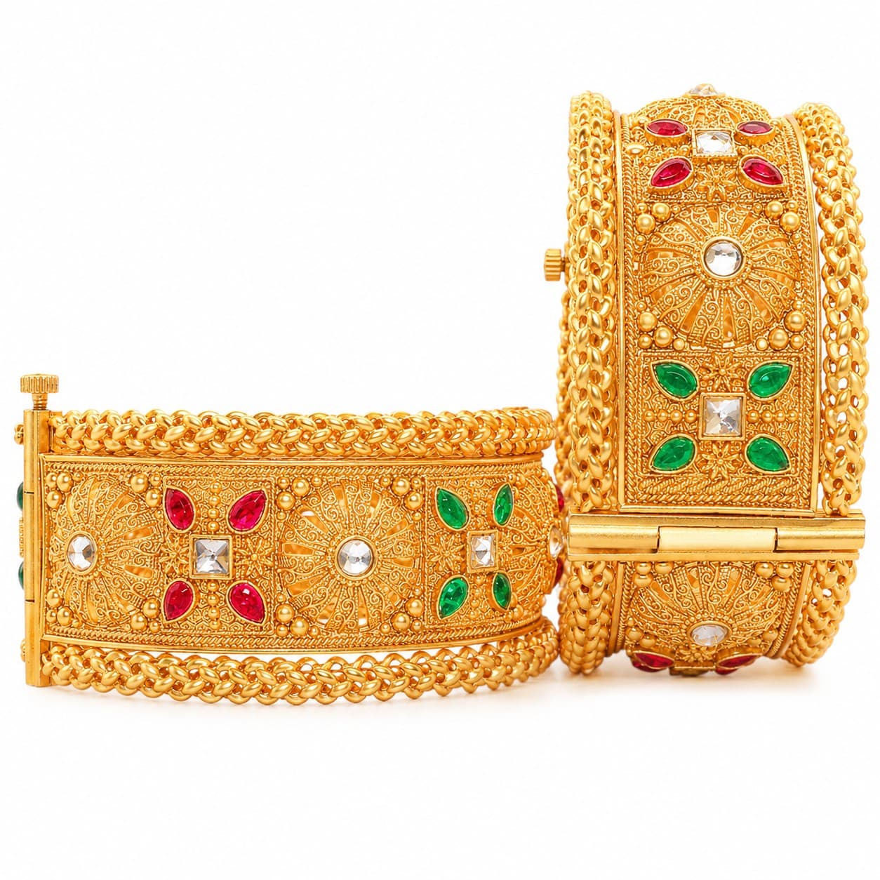 Shineora Noor-E-Mahal Kada Set of 2 - 5