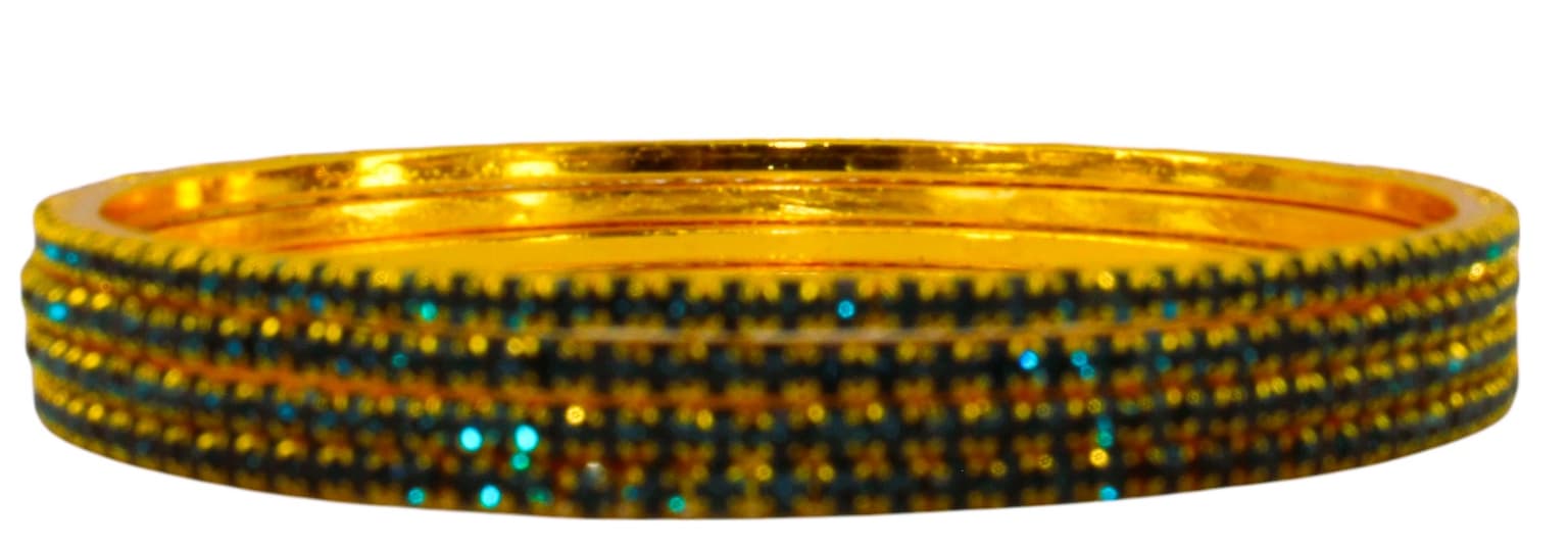 Gold-plated-bangle-set-of-4 - 4