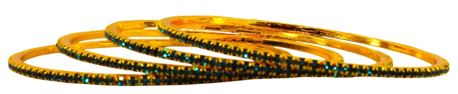 Gold-plated-bangle-set-of-4 - 3