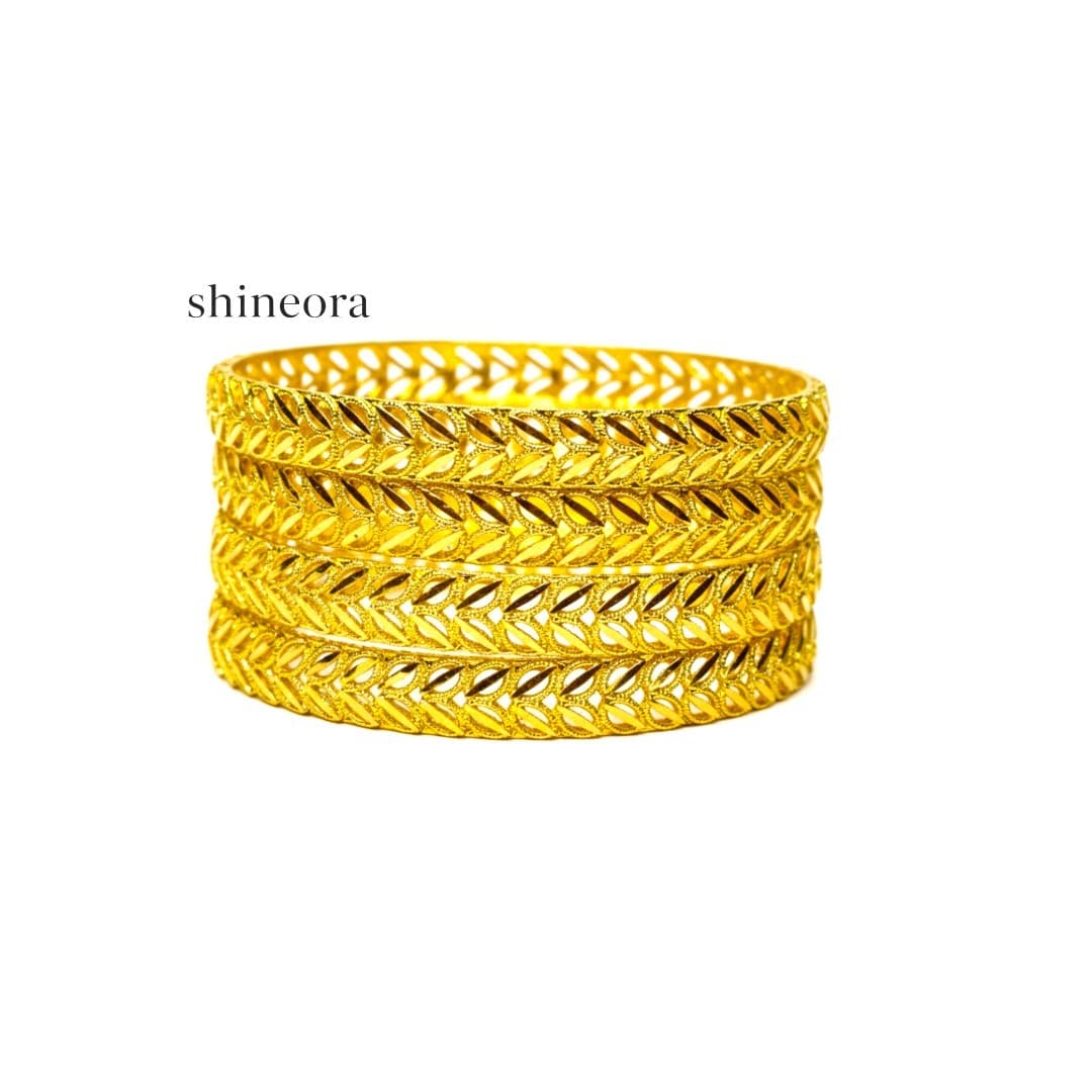 Golden Aura Designer Bangles - 4
