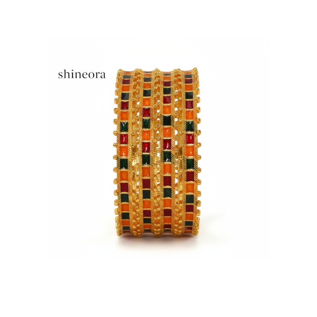 ATRANGI -Gold-plated-bangle-set-of-4 - 3