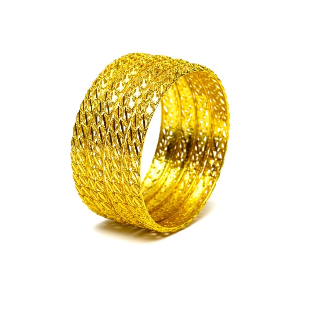 Golden Aura Designer Bangles - 3