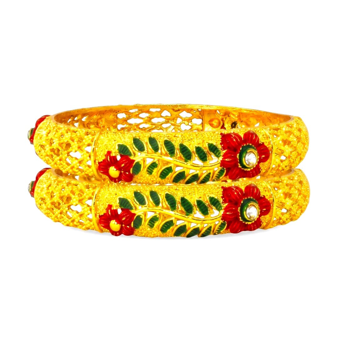 Shineora Gulbahar Meenakari Kada set-2 - 5