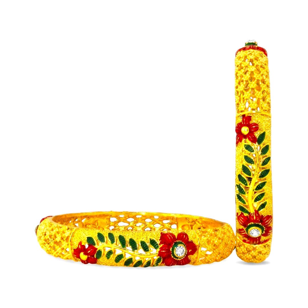 Shineora Gulbahar Meenakari Kada set-2 - 6