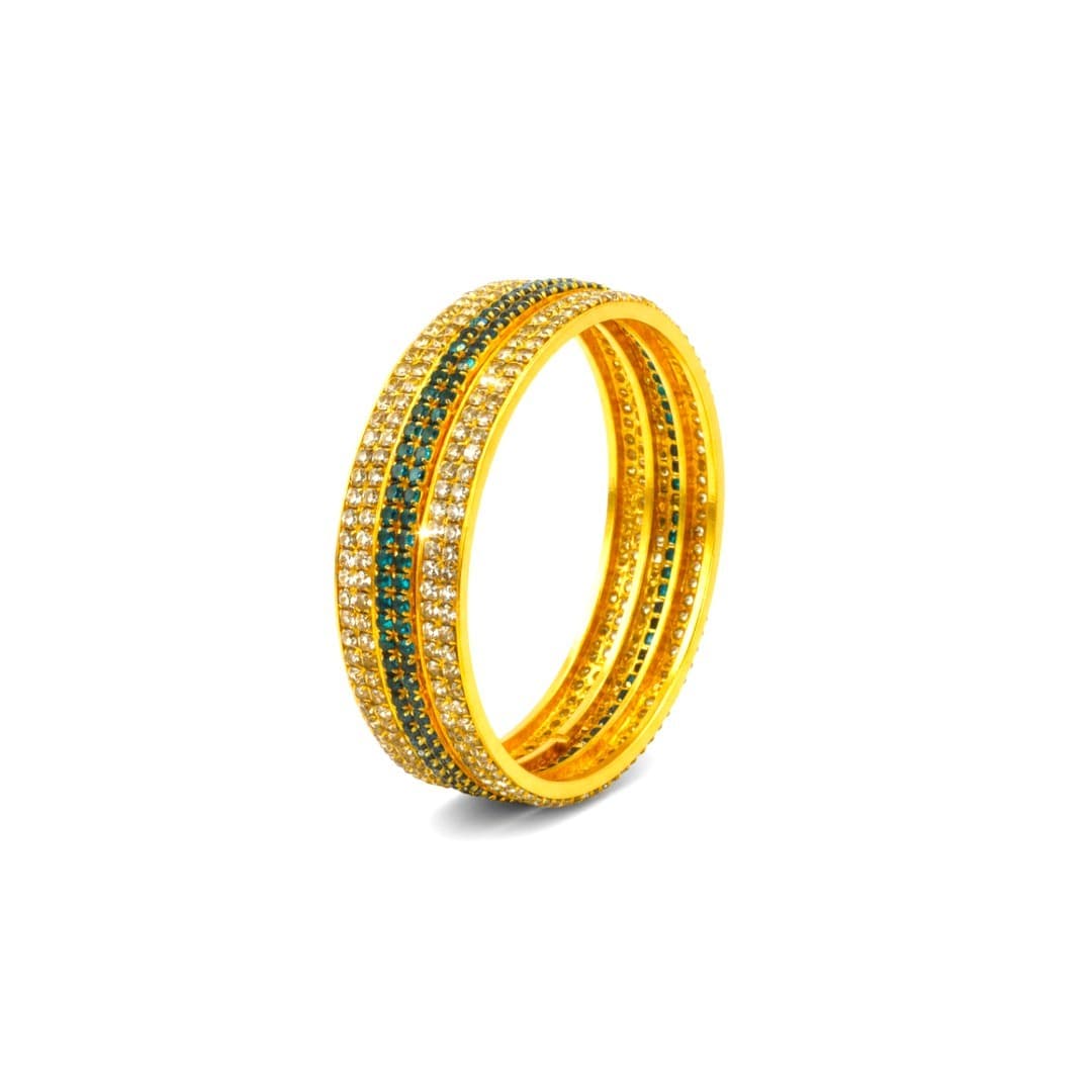 Shineora Emerald Gleam Bangles