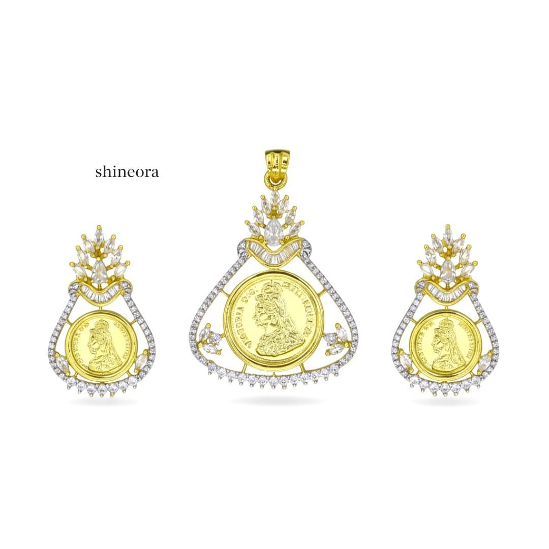 Shineora Queen’s Glory Pendant Set