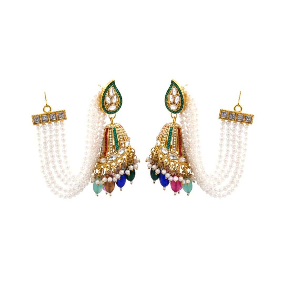 Shineora Meenakari Royal Jhumka 👑