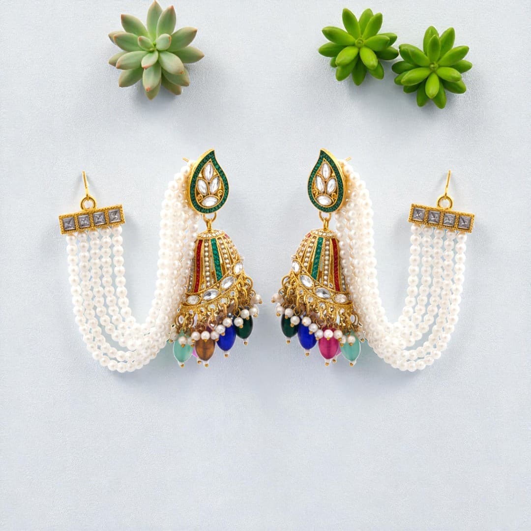 Shineora Meenakari Royal Jhumka 👑