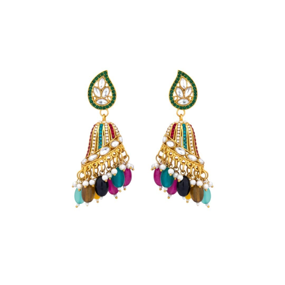Shineora Meenakari Royal Jhumka 👑 - 3