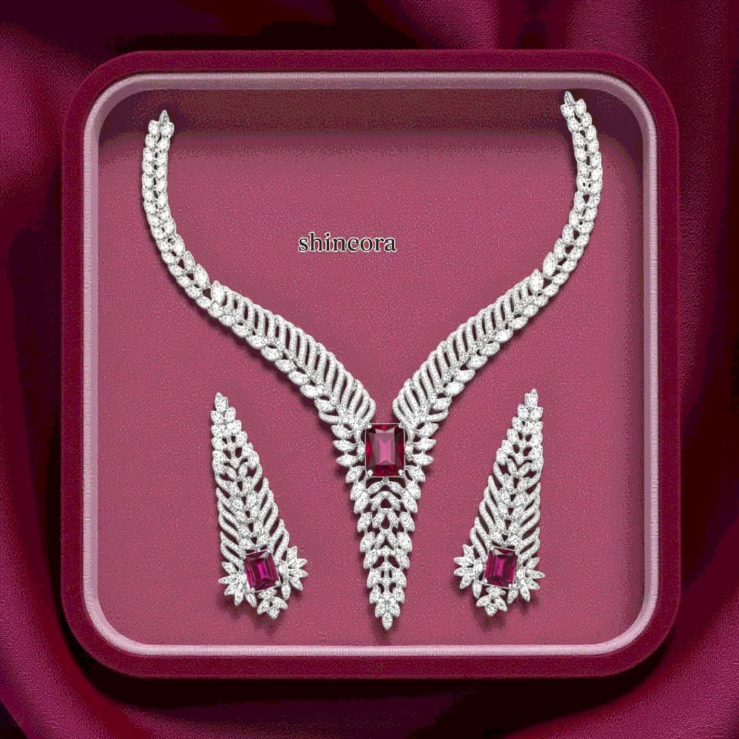 Shineora Midnight Elegance Necklace Set