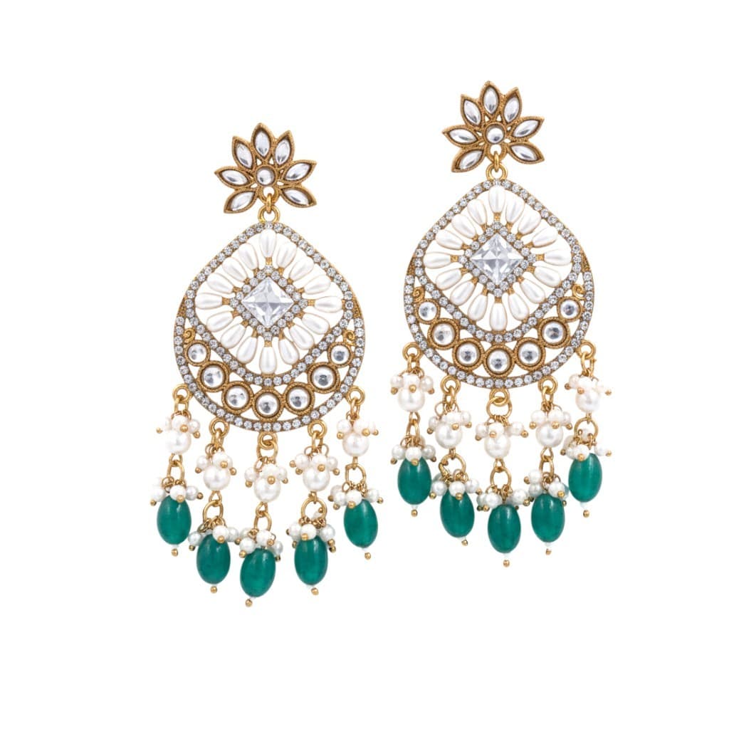 Zarina Emerald Chandbali