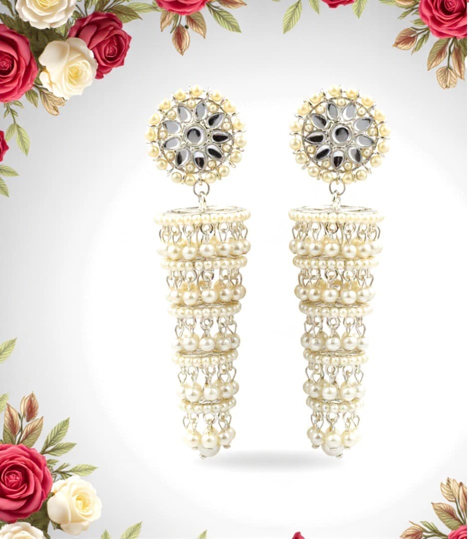 Shineora Pearl Cascade Earrings