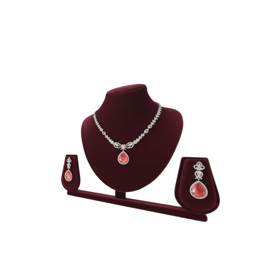The "Rosé Ribbon" Royal Teardrop Set - 4
