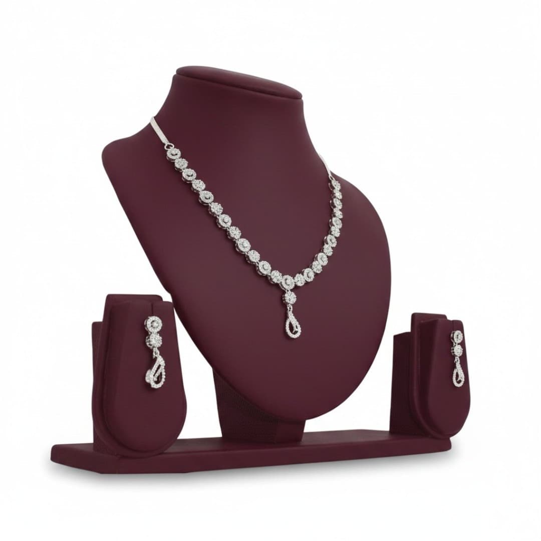 Nooréva Crystal Drop Necklace Set - 3