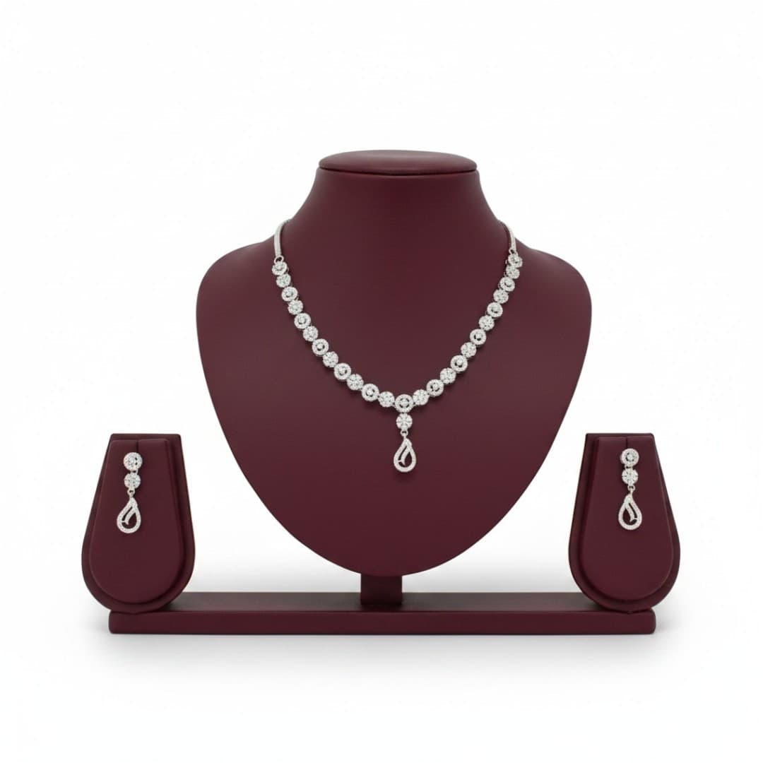 Nooréva Crystal Drop Necklace Set - 5