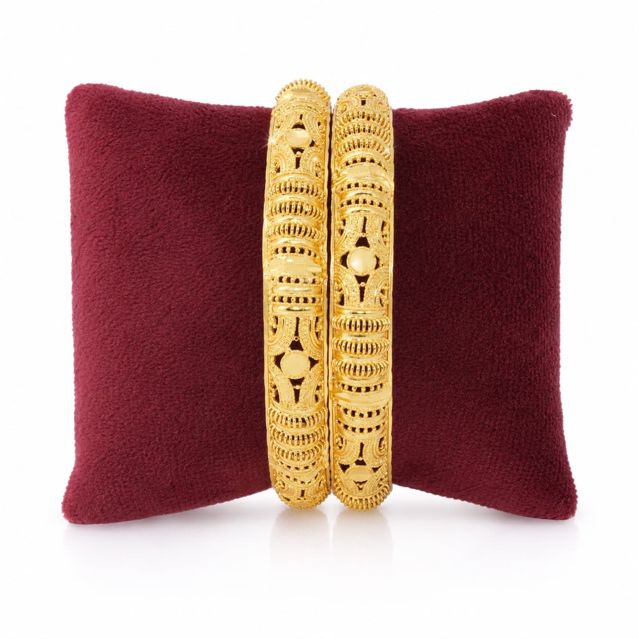 Shineora Heritage Gold Plated Bangles Set - 5