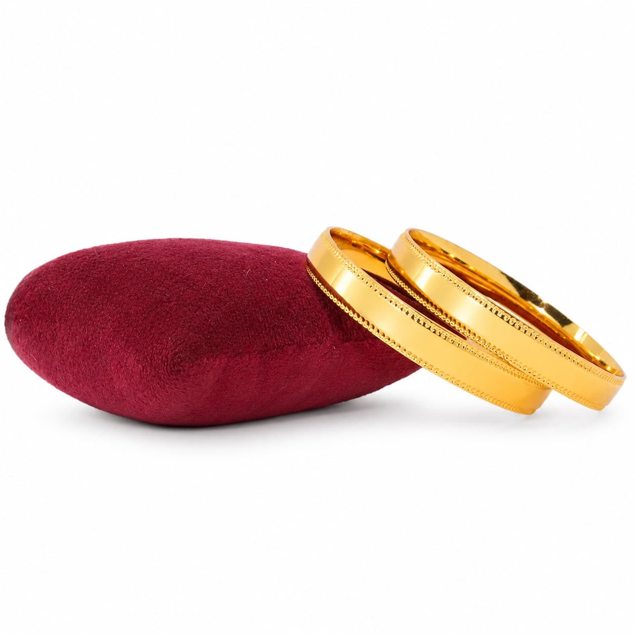 Shineora Women Gold-Plated Minimalist Traditional Bangles Set (Pack of 2) - 5