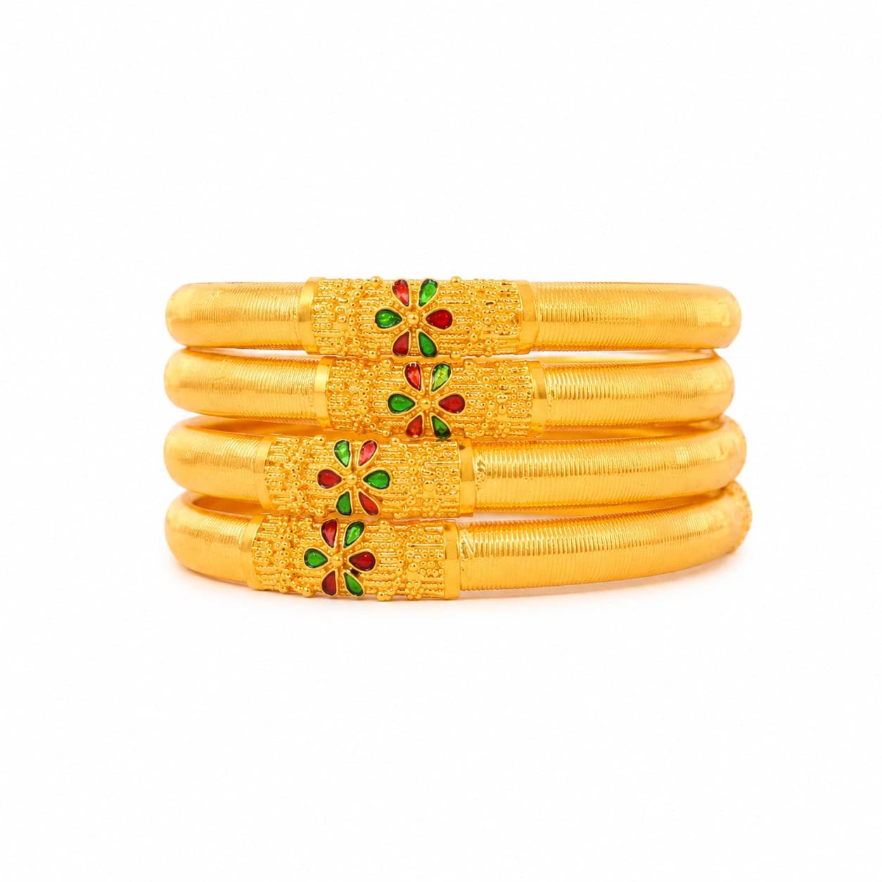 Shineora Pushpika Meenakari Bangles Set - 5