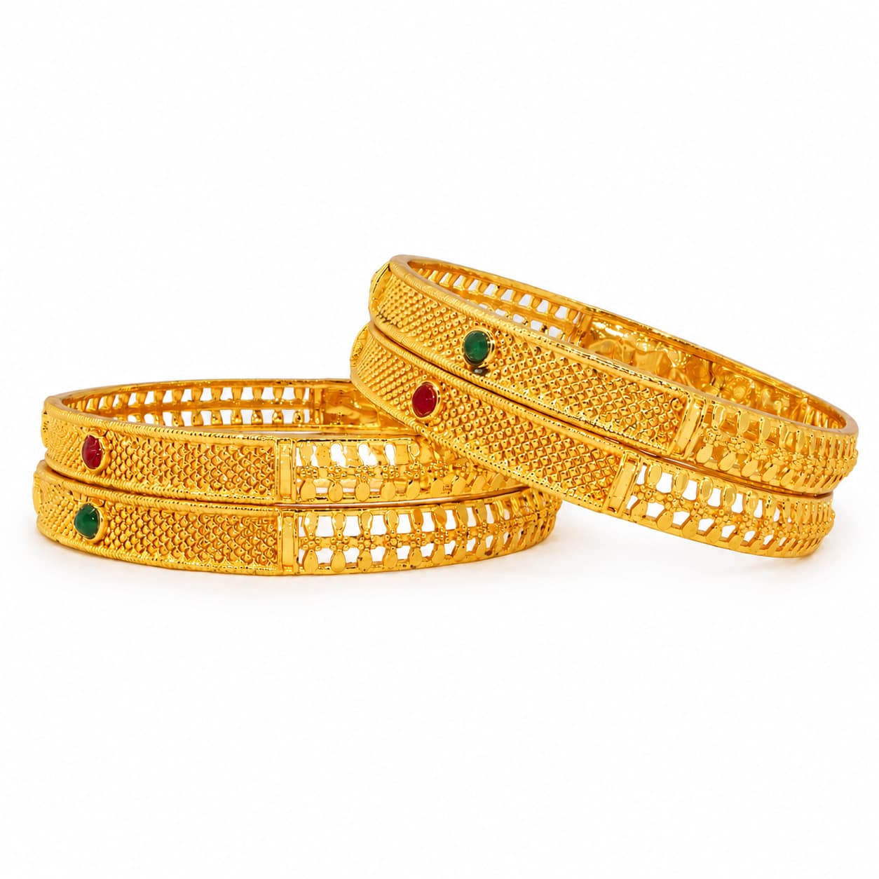 Shineora Ratnika Heritage Bangles Set of 4 - 4