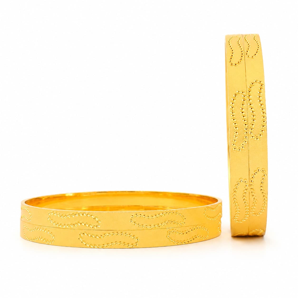 Shineora Leharika Gold Bangles Set-4 - 3