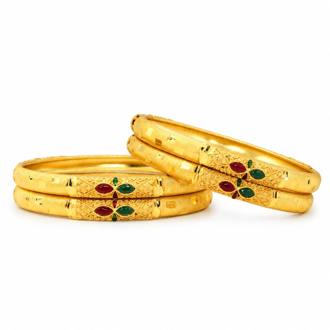Shineora Ratnarekha Heritage Bangles Set-4 - 4