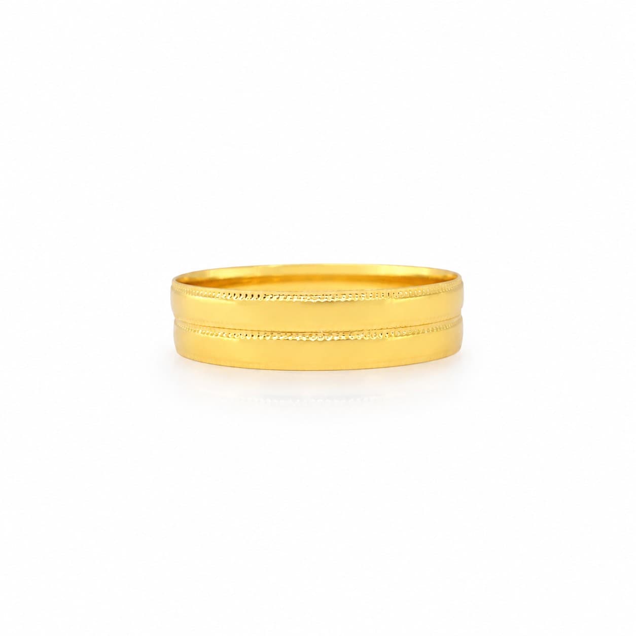 Shineora Women Gold-Plated Minimalist Traditional Bangles Set (Pack of 2) - 3
