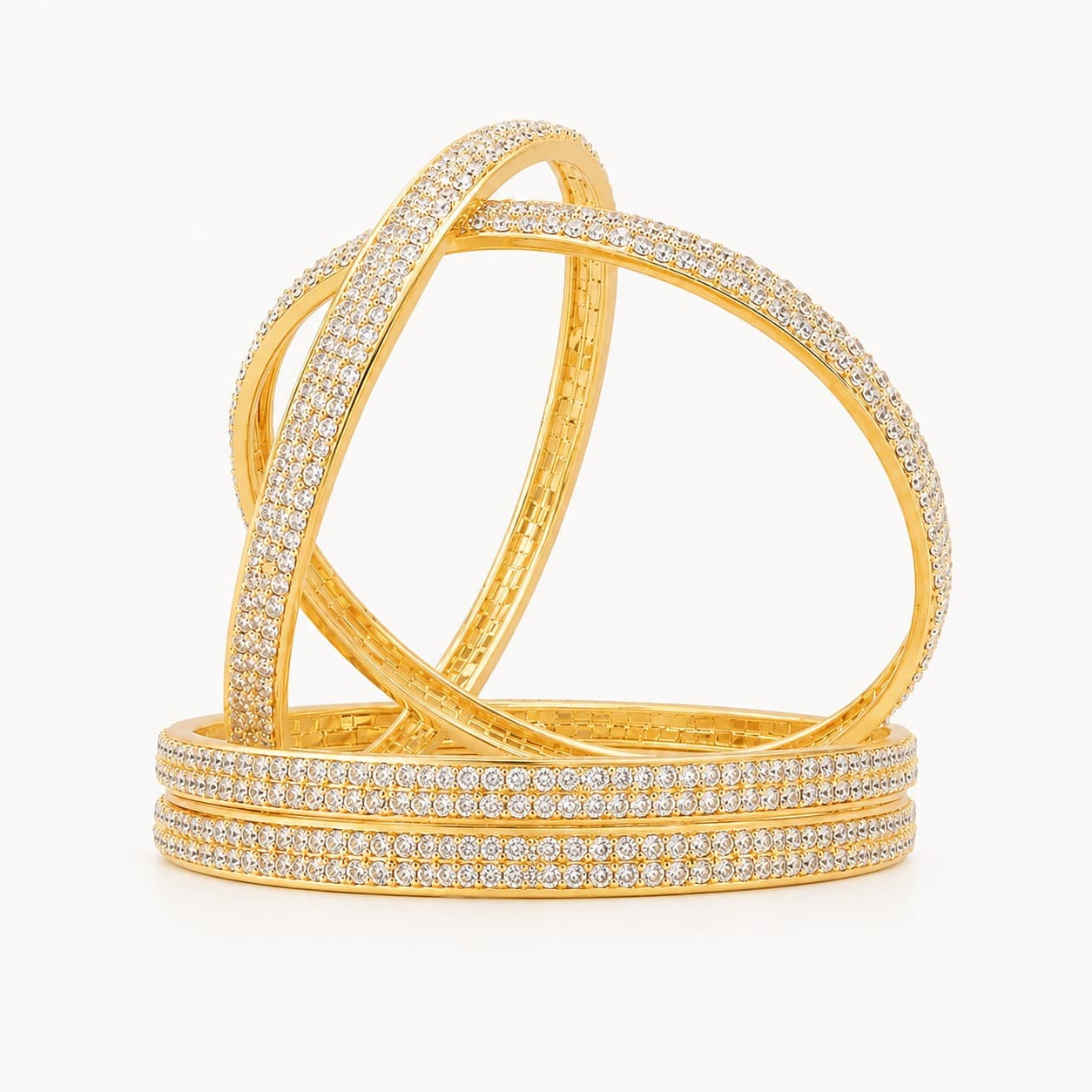 Shineora Celestia Crystal Bangles Set of 4 - 3