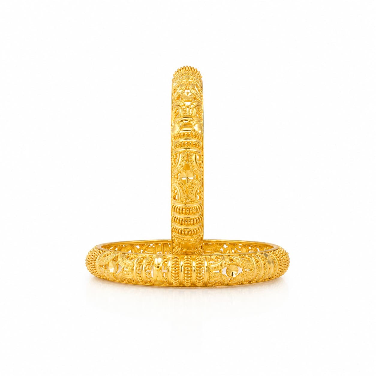 Shineora Heritage Gold Plated Bangles Set
