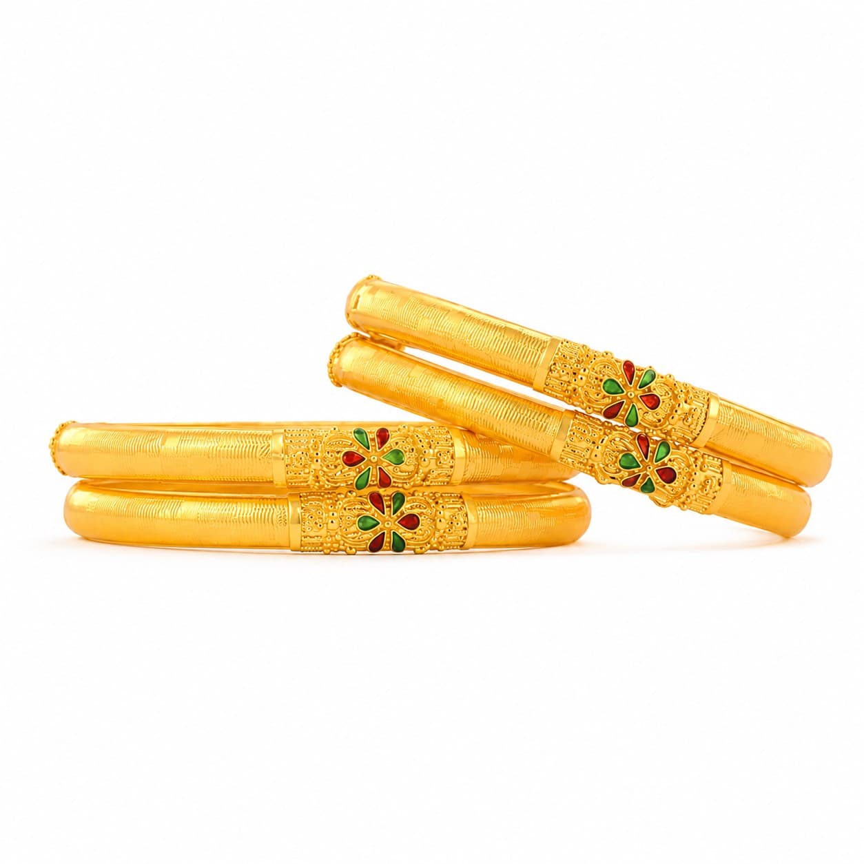 Shineora Pushpika Meenakari Bangles Set